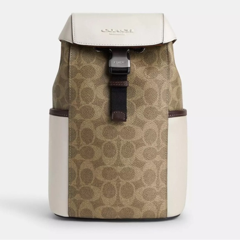 NWT COACH Racer Pack In Signature Colorblock - Picture 4 of 8